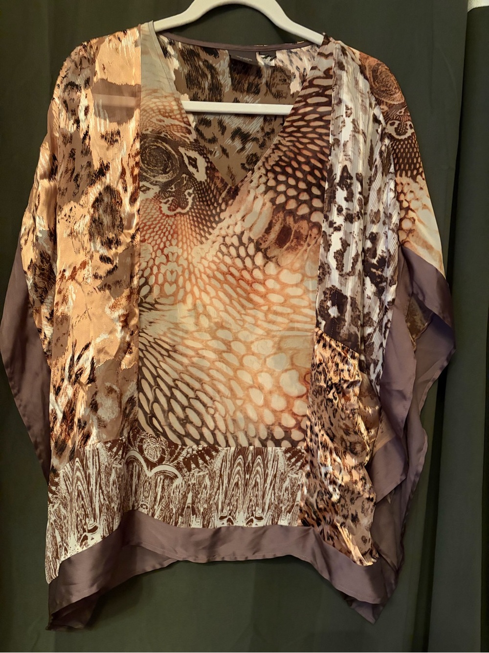 Chico's Travelers Collection Animal Print Kimono Top